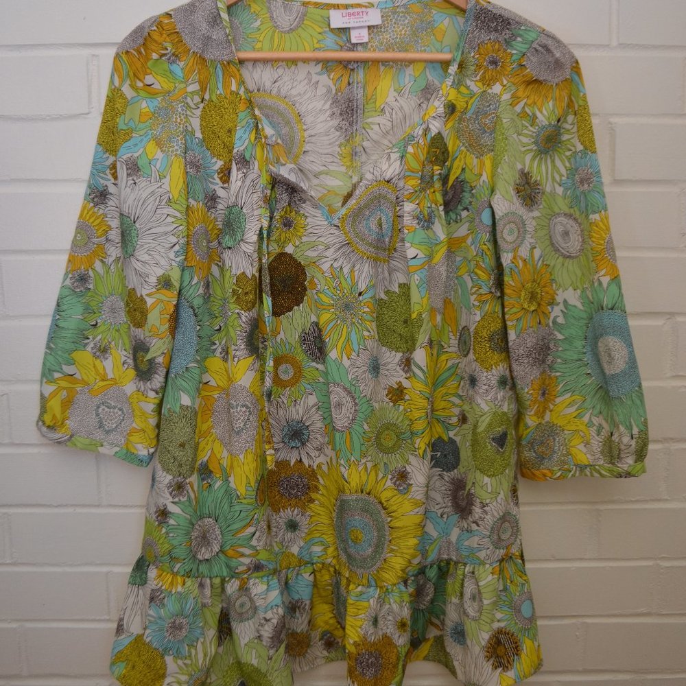 Liberty of London For Target Floral Flowly Top